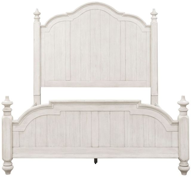 Liberty Furniture Farmhouse Reimagined Antique White King Poster Bed-2