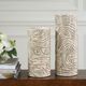 Uttermost® Timber 2-Piece Brown/White Swirl Vase Set-1