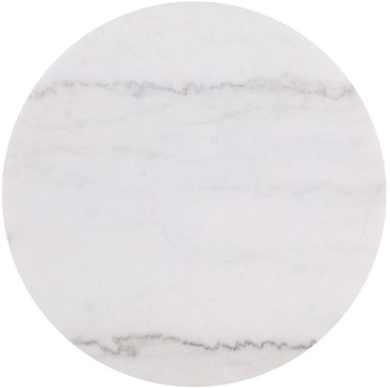 Coaster® Jason Dark Brown White Marble Top End Table with Greige Base-3