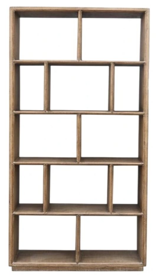 Nest Home Collections Courtney Antique Natural Etagere-1