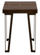 International Furniture Direct Walnut Brown Side Table-1