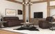 Flexsteel® Beau Dark Sable Brown Power Reclining Sofa with Power Headrests-2