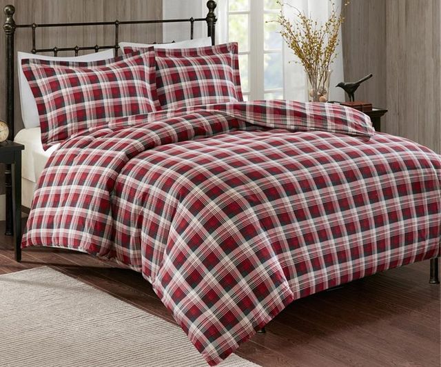Olliix by Woolrich Red Queen Tasha Flannel Duvet Mini Set-0
