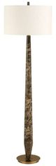 Uttermost® Tyree Brown Marble/Off-White Floor Lamp with Brass Accent-0