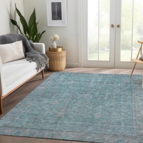 Dalyn™ Rug Company Solace SL11 Aqua 5'x8' Area Rug-4