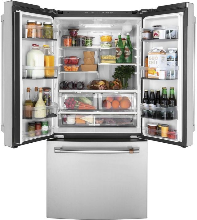 Café™ 18.6 Cu. Ft. Stainless Steel Counter Depth French Door Refrigerator-2
