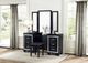 Homelegance® Allura Black Vanity Stool-1