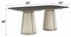 ACME Furniture Kasa Gray Dining Table and Champagne Base-2