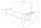Kodiak Furniture Phoenix Espresso Queen Futon Frame with Storage-1