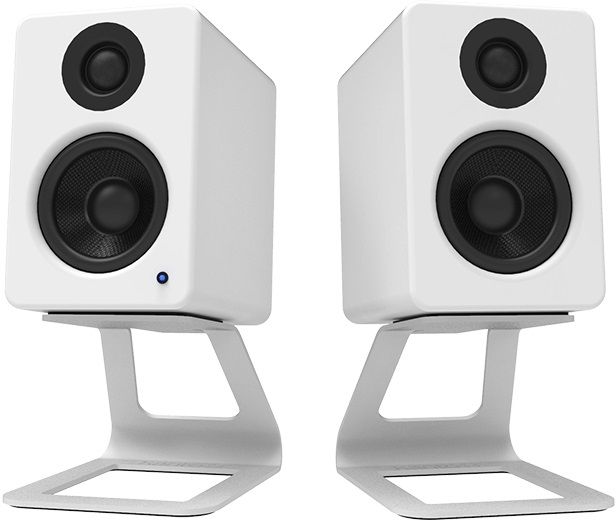 Kanto White Desktop Speaker Stand Pair-1