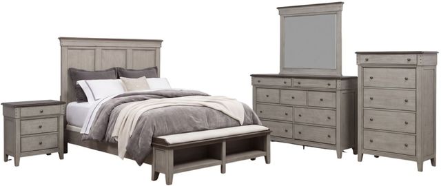 Liberty Furniture Ivy Hollow 5-Piece Dusty Taupe/Weathered Linen Queen Storage Bedroom Set-0