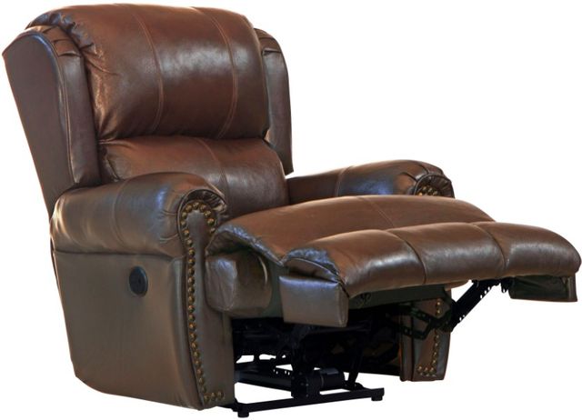 Catnapper® Duncan Walnut Power Deluxe Lay Flat Recliner-1