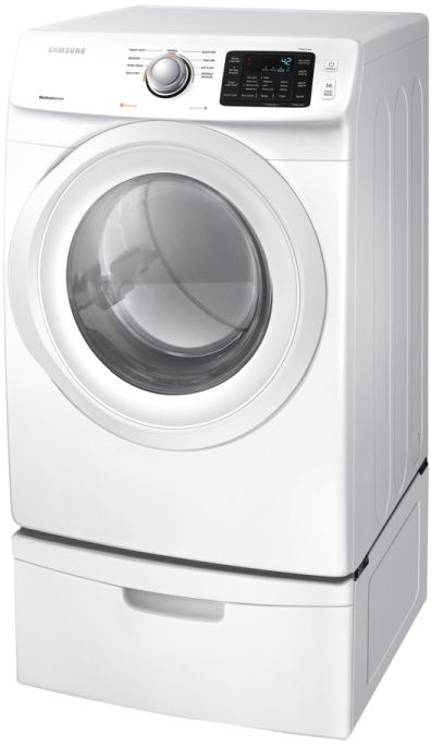 Samsung 5400 Series 7.5 Cu. Ft. White Front Load Gas Dryer-1