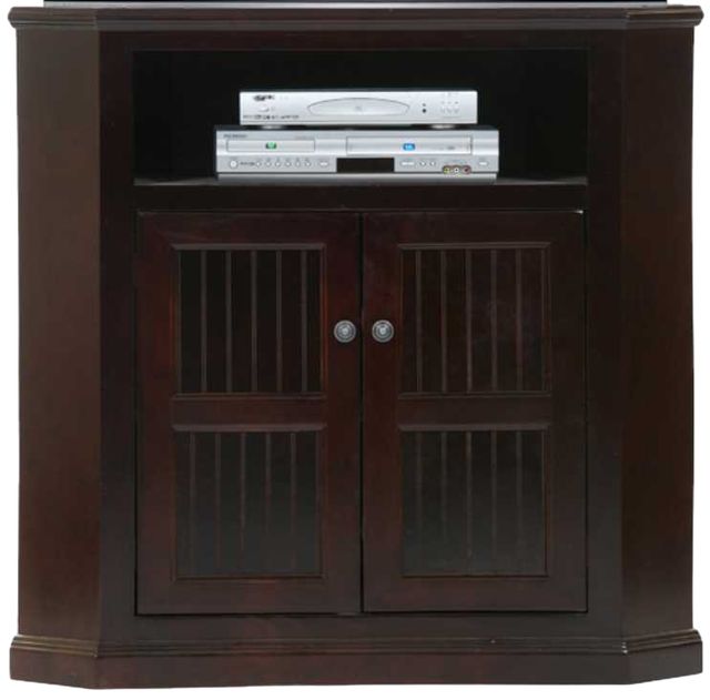 American Heartland Manufacturing Poplar 42" Plain Base Tall Corner TV Stand-0