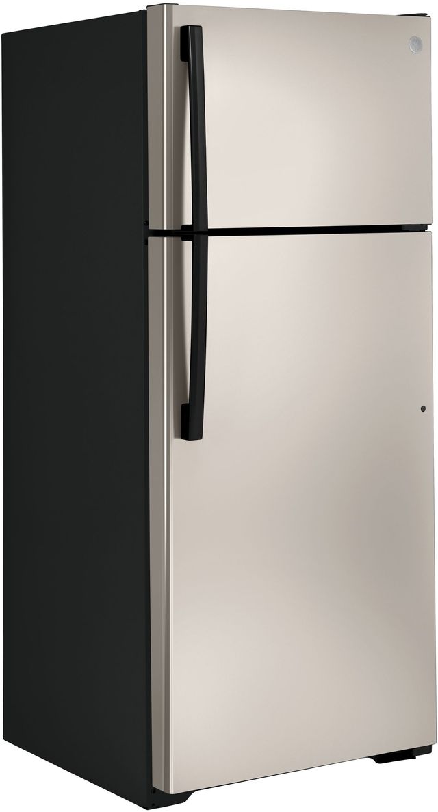 GE® 28 in. 17.5 Cu. Ft. Silver Top Freezer Refrigerator-3