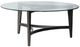 Liberty Furniture Capri Glass Top Round Cocktail Table with Espresso Base-0