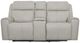 Flexsteel® Barnett Timber Power Reclining Loveseat with Console, Power Headrests and Lumbar-1