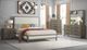 Elements International Versailles Contemporary Gray/White Queen Upholstered Panel Bed-4