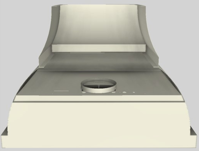 Vent-A-Hood® Designer Series 42" Biscuit Wall Mounted Range Hood-2