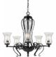 Cal® Lighting & Accessories Metal 5-Light Eternity Chandelier-0