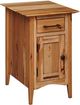 Country Classic Collection Customizable Simplicity Chairside Table with Drawer and Door-0