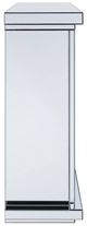 ACME Furniture Noralie Mirrored Electric Fireplace with Faux Stone Accent-4