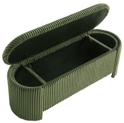 Furniture of America® Grainne Green Storage Bench-2