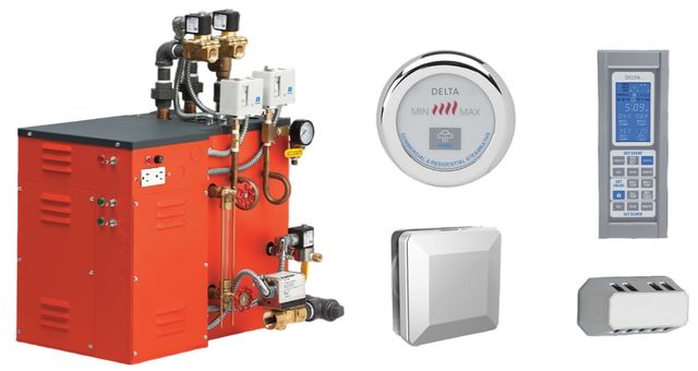 Delta Commercial Steam Chrome 15kW 208v 1ph Commercial Generator-0