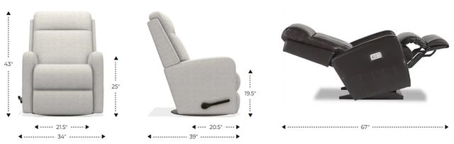 La-Z-Boy® Finley Latte Manual Swivel Gliding Recliner-2