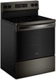 Whirlpool® 30" Black Stainless Steel Freestanding Electric Range with Air Cooking Technology-1