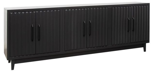 Legends Home Radiance Seal Skin Black 6-Door Cabinet-0