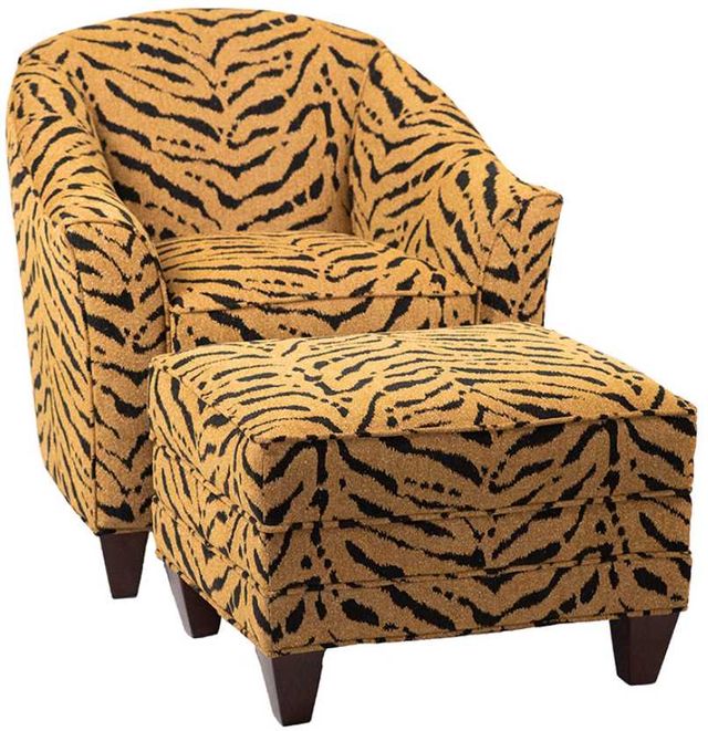 Marshfield Furniture Doris Black/Orange Accent Chair-1
