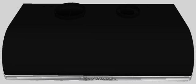 Vent-A-Hood® 42" Black Retro Style Under Cabinet Range Hood