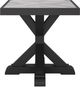 Signature Design by Ashley® Beachcroft Light Gray Aluminum/Resin Outdoor End Table with Black Base-1