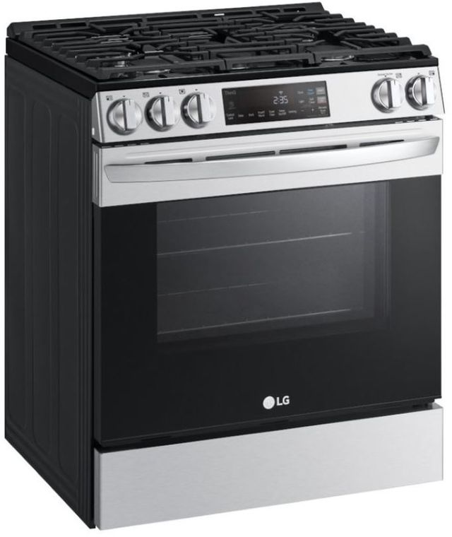 LG 30" PrintProof™ Stainless Steel Slide-In Natural Gas Range-2