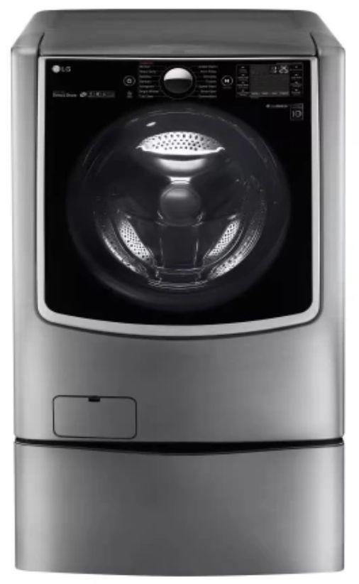LG 5.2 Cu. Ft. Graphite Steel Front Load Washer-0