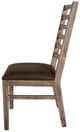 International Furniture Direct Balam Beige/Brown Dining Side Chair-2