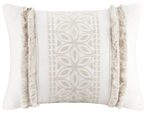 Olliix by Madison Park Florence 4 Pieces Light Taupe Full/Queen Cotton Comforter Set-2