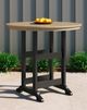Signature Design by Ashley® Fairen Trail Driftwood Outdoor Bar Table with Black Base-4