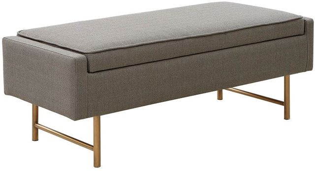 Olliix by Madison Park Grey Heath Accent Bench-2