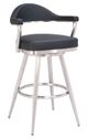 Zuo® Modern Vagur Black Swivel Barstool-4