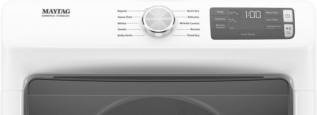 Maytag® 7.3 Cu. Ft. White Front Load Electric Dryer-2