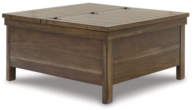 Signature Design by Ashley® Moriville Tobacco Brown Lift-Top Coffee Table-0