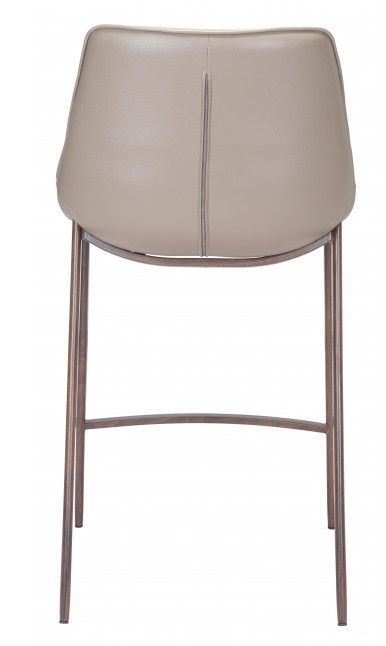 Zuo® Modern Magnus Gray/Silver Counter Chair-1