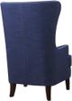 Elements International Kori Espresso/Heirloom Blue Accent Chair-2