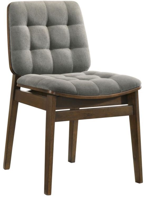 Coaster® Redbridge 2-Piece Gray/Walnut Dining Side Chair Set-3