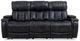 Manwah Charcoal Zero Gravity Power Reclining Sofa with Power Headrest-0