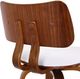 Inspire™ Zuni Walnut/White 26" Swivel Counter Stool -4