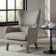 Olliix by Madison Park Grey Arianna Swoop Wing Chair-4