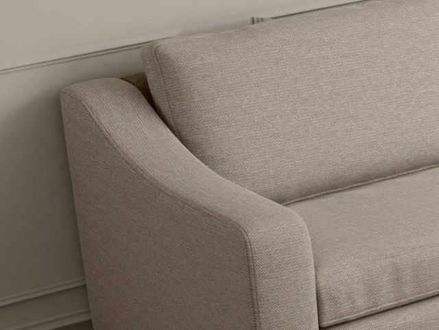 International Furniture Direct Natural Parota Ivory Arm Chair-4
